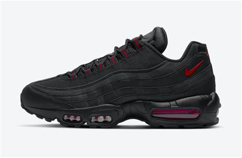 Nike Air Max 95 Schwarz Universität Rot Herren 